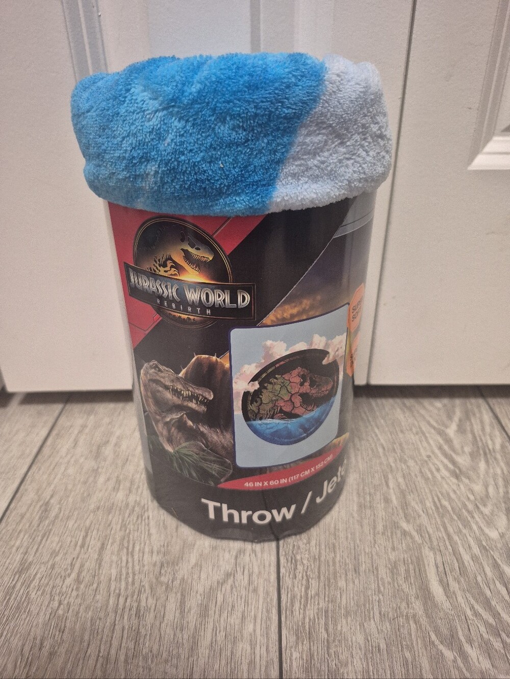 Jurassic World Rebirth Kids Super Soft Plush Throw Blanket 46 " x 60 " NEW